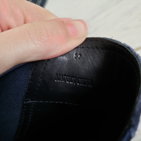 Rag & Bone| Walker Bootie Blue Navy Suede Size 37 - Picture 6 of 9